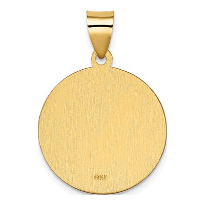 14K Yellow Gold St Kateri Medal Pendant – view 4