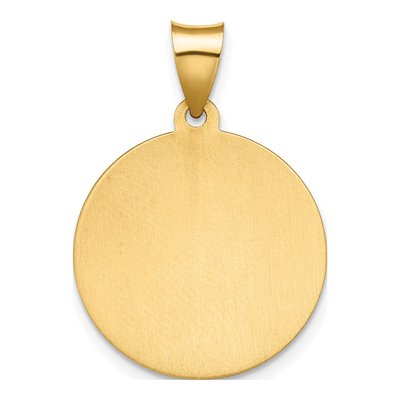 14K Yellow Gold Santa Lucia Medal Pendant – view 5