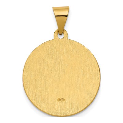 14K Yellow Gold St Rita Medal Pendant – view 4