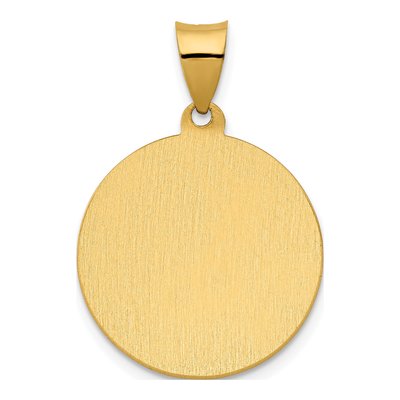 14K Yellow Gold St Rocco Medal Pendant – view 4