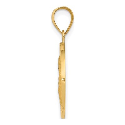 14K Yellow Gold St Vincent Medal Pendant – view 3
