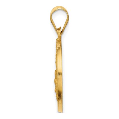 14K Yellow Gold St Edmund Medal Pendant – view 3