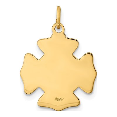 14K Yellow Gold St Florian Fire Dept Badge Charm – view 4