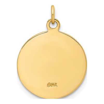 14K Yellow Gold St Florian Medal Pendant – view 5