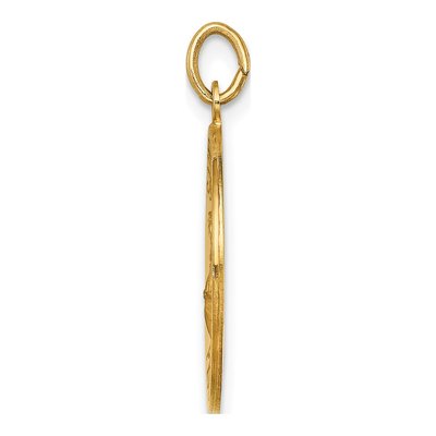 14K Yellow Gold St Florian Medal Pendant – view 3
