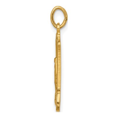14K Yellow Gold Miraculous Medal Pendant – view 3