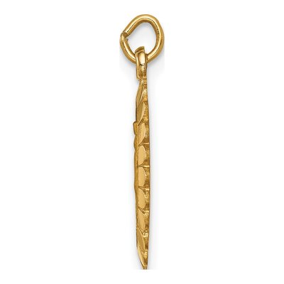 14K Yellow Gold Miraculous Medal Oval Pendant – view 3