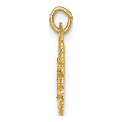 14K Yellow Gold Miraculous Medal Pendant – view 3