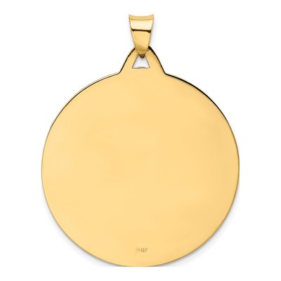14K Yellow Gold Milagrosa Medal Pendant – view 3