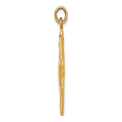 14K Yellow Gold Medium 4-Way Medal Pendant – view 3