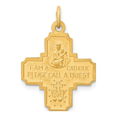 14K Yellow Gold 4-Way Medal Pendant – view 4