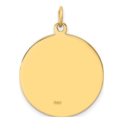 14K Yellow Gold St Christopher Medal Pendant – view 4