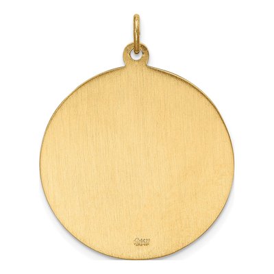 14K Yellow Gold St Christopher Medal Pendant – view 4