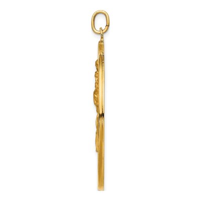 14K Yellow Gold St Christopher Medal Pendant – view 2