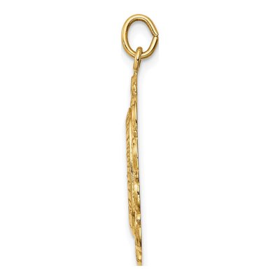 14K Yellow Gold St Christopher Medal Pendant – view 3