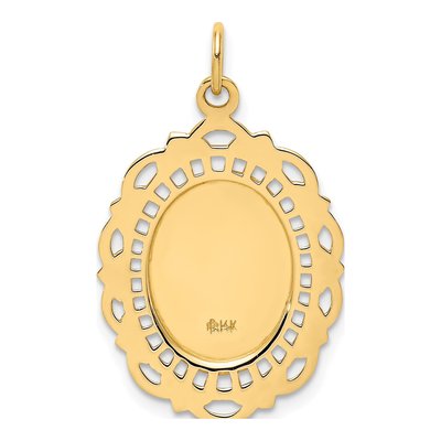 14K Yellow Gold St Christopher Medal Pendant – view 5