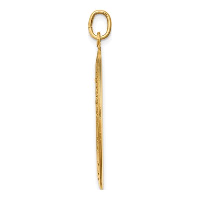 14K Yellow Gold St Christopher Medal Pendant – view 3