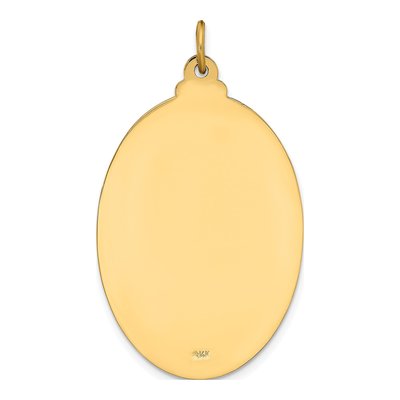 14K Yellow Gold Large St Christopher Medal Pendant – view 5