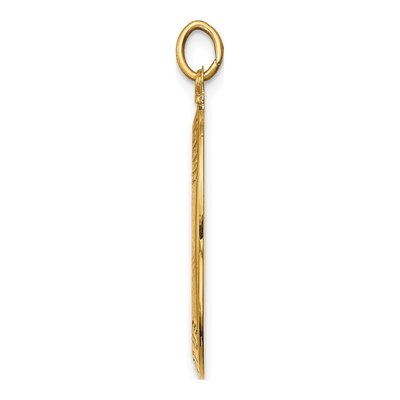 14K Yellow Gold Oval St Joseph Medal Pendant – view 3