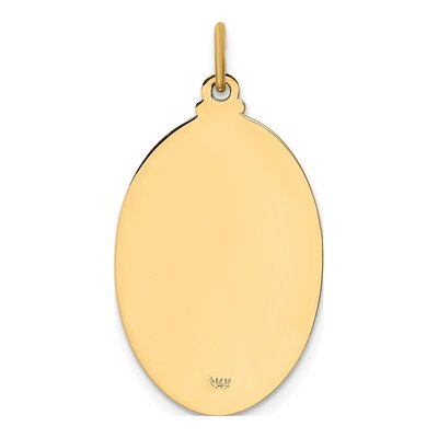 14K Yellow Gold Oval St Joseph Medal Pendant – view 4