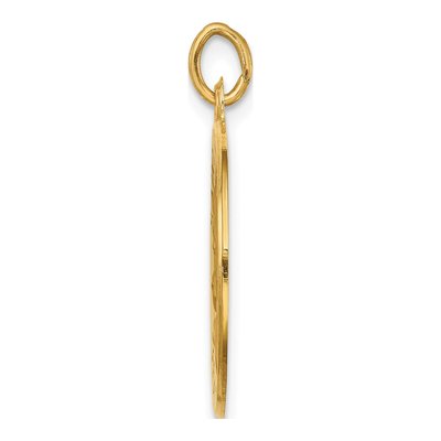 14K Yellow Gold Small Round St Joseph Medal Pendant – view 3