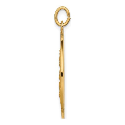 14K Yellow Gold St Joseph Medal Pendant – view 3