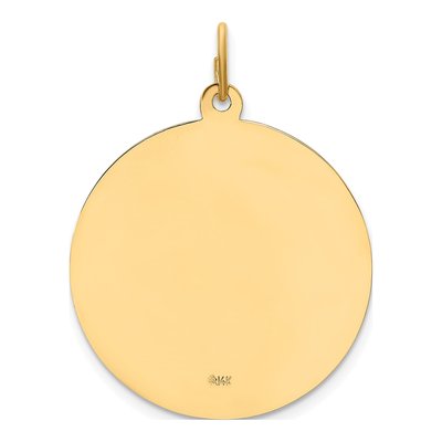 14K Yellow Gold St Joseph Medal Pendant – view 4