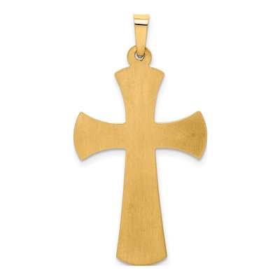 14K Yellow Gold Hollow Cross Pendant – view 5