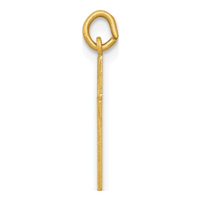 14K Yellow Gold Heart Cross Pendant – view 3