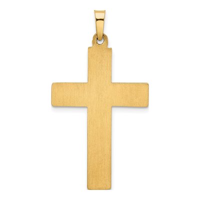 14K Two-Tone Gold Latin Crucifix Pendant – view 5
