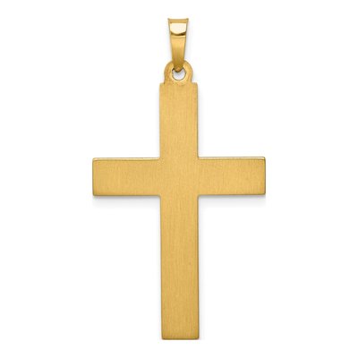 14K Two-Tone Gold Latin Crucifix Pendant – view 5