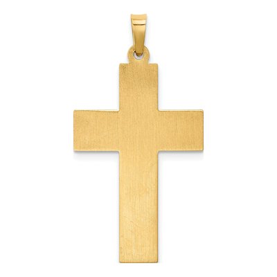14K Two-Tone Gold Crucifix Pendant – view 5