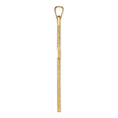 14K Yellow Gold Cross Pendant – view 3