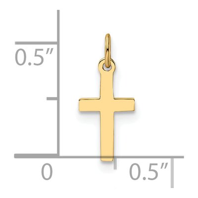 14K Yellow Gold Cross Pendant – view 4