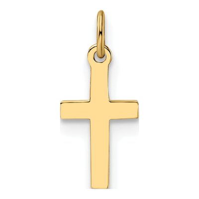 14K Yellow Gold Cross Pendant