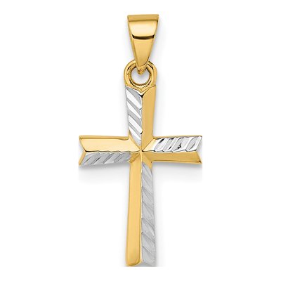 14K Yellow Gold Small Cross Pendant