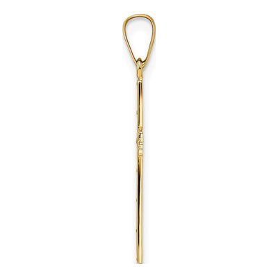 14K Yellow Gold Cut-Out Cross Pendant – view 3