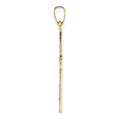 14K Yellow Gold Cut-Out Cross Pendant – view 3