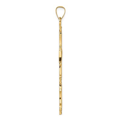 14K Yellow Gold Fancy Cross Pendant – view 3