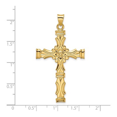 14K Yellow Gold Fancy Cross Pendant – view 4
