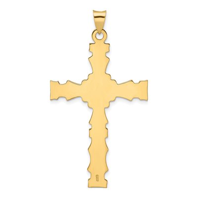 14K Yellow Gold Fancy Cross Pendant – view 5
