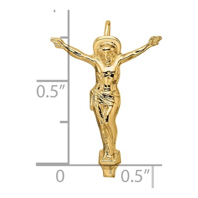 14K Yellow Gold Risen Christ Slide Pendant – view 4