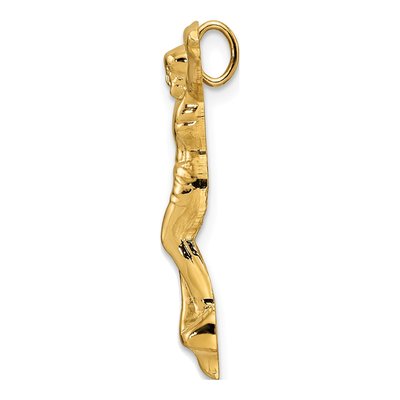 14K Yellow Gold Risen Christ Slide Pendant – view 3