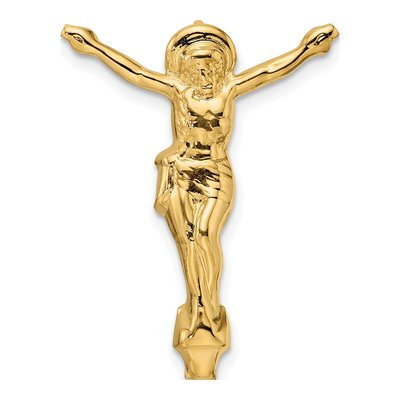14K Yellow Gold Risen Christ Slide Pendant