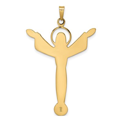14K Yellow Gold Risen Christ Pendant – view 5