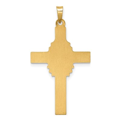 14K Yellow Gold Hollow Cross Pendant – view 5
