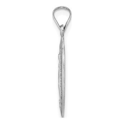 14K White Gold Miraculous Medal Pendant – view 3