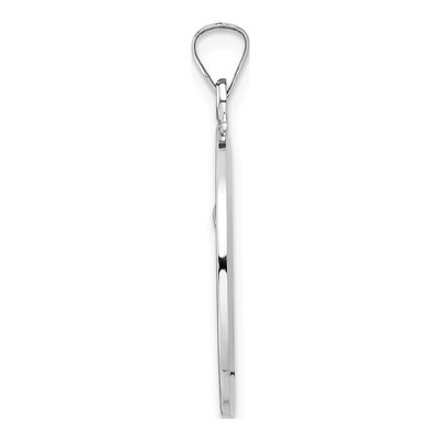 14K White Gold St Anthony Medal Pendant – view 3