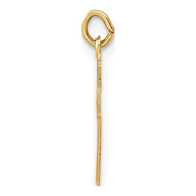 14K Yellow Gold Star Cross Pendant – view 3