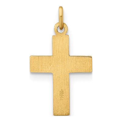 14K Yellow Gold Star Cross Pendant – view 5